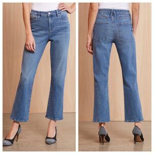 GOOD AMERICAN Good Straight Deco Yoke Jeans Medium Wash Size 0/25